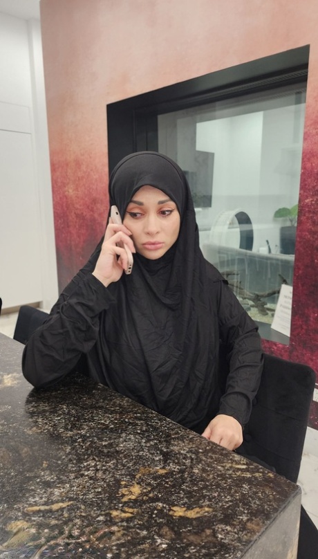 Naughty Arab babe Crystal Rush takes a facial after wild POV sex