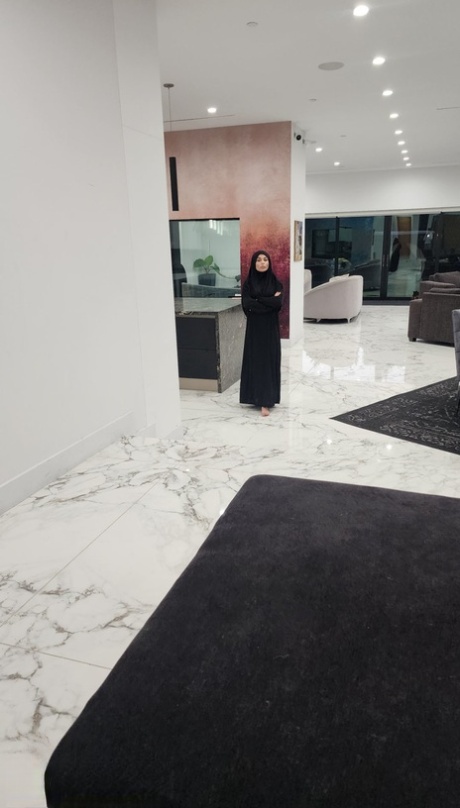 Naughty Arab babe Crystal Rush takes a facial after wild POV sex